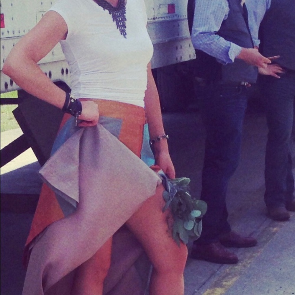 Dress it up or dress it down long skirt.